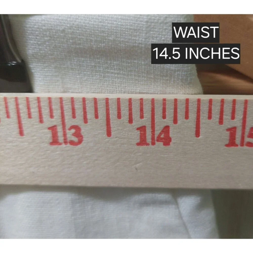 NWT Commense Womens White Linen-Blend Wide Leg Pants Small~Pockets~Spring~Summer - Picture 5 of 9